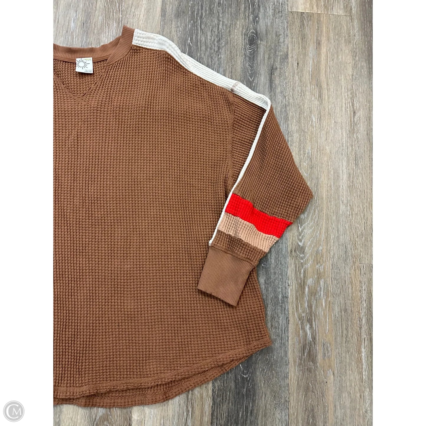 Top Short Sleeve By Offline By Aerie In Brown, Size: Xxl