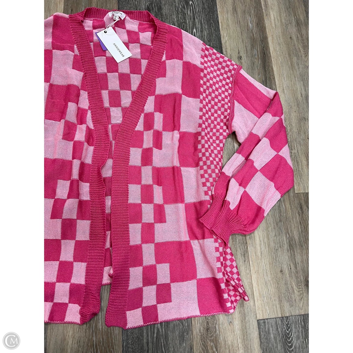Sweater Cardigan By Anniewear In Pink, Size: Xl