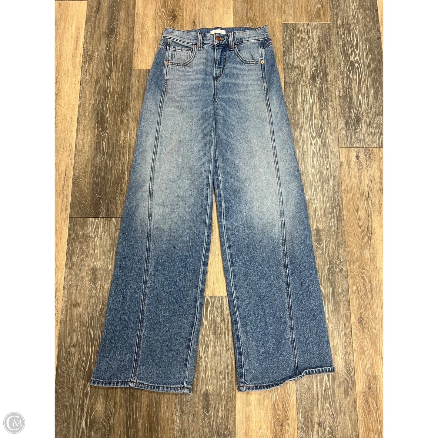 Jeans Boot Cut By Evereve In Blue Denim, Size: 0/24