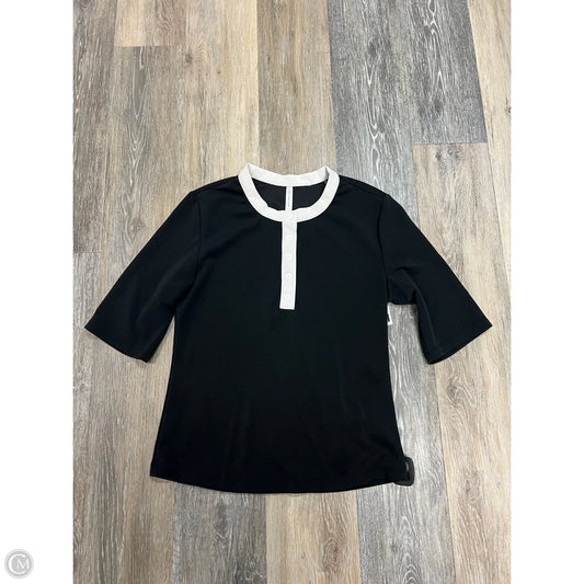 Athletic Top Short Sleeve By 7 Diamonds In Black, Size: L