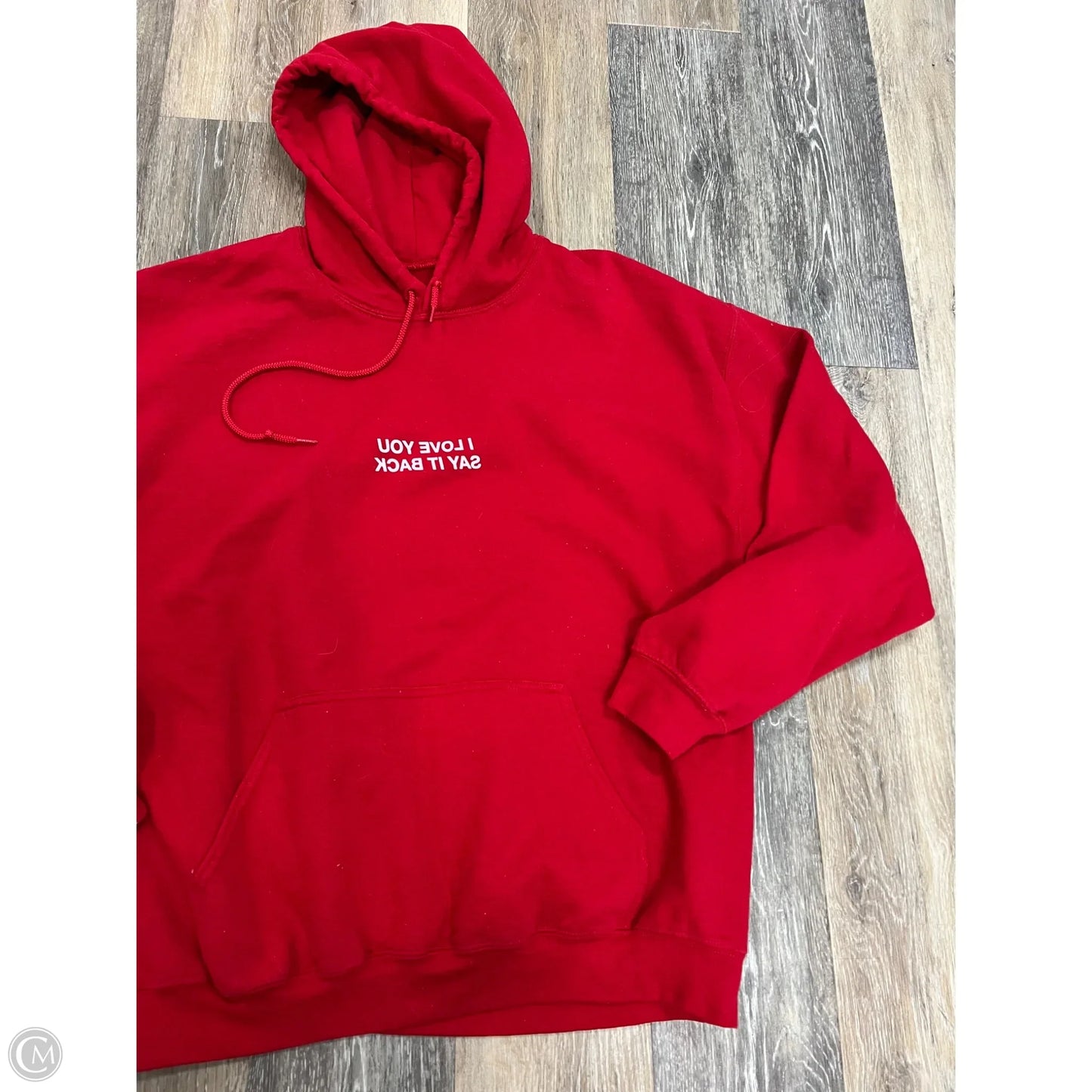 Sweatshirt Hoodie By Lonely Ghost In Red, Size: XL
