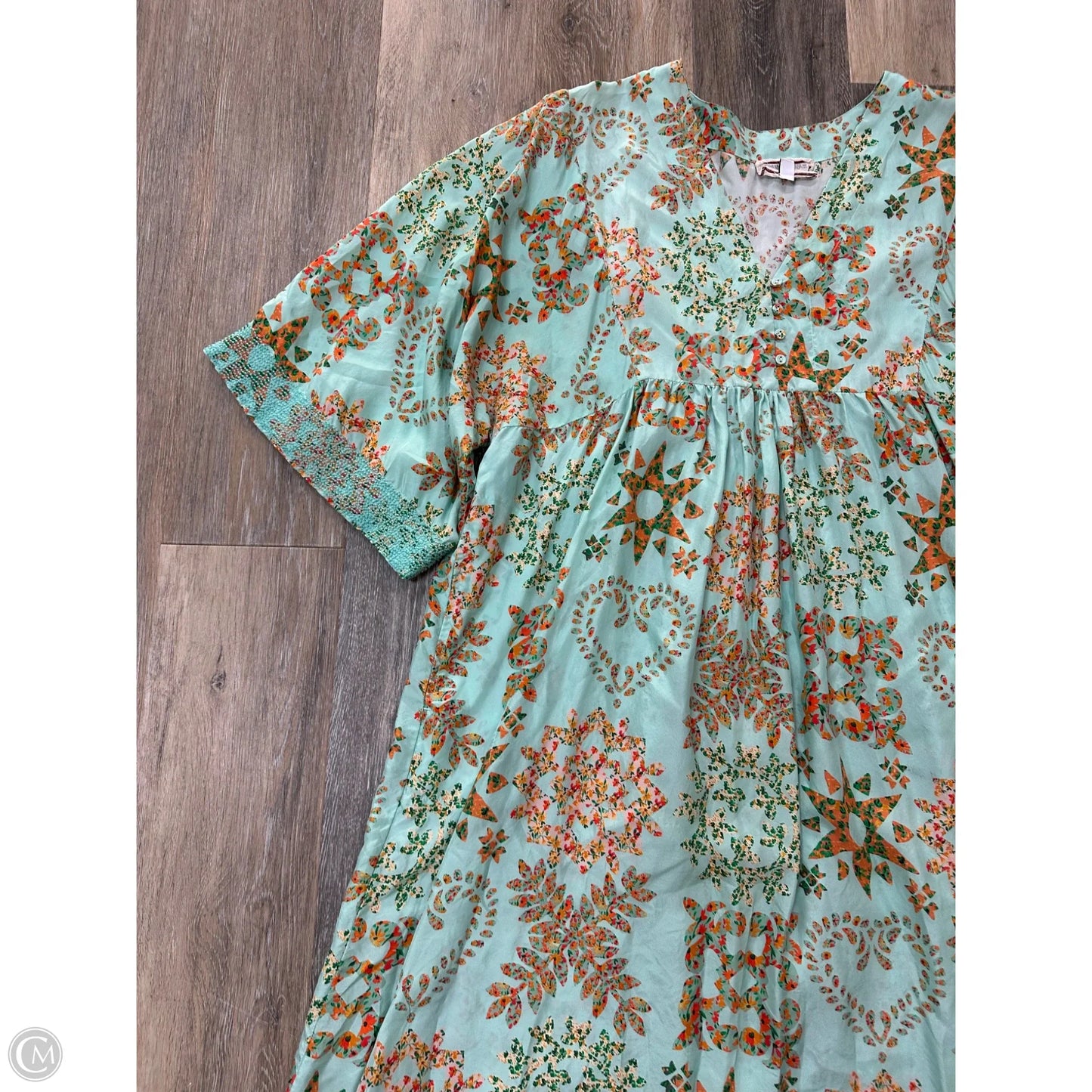 Dress Casual Maxi By Johnny Was In Blue, Size: L