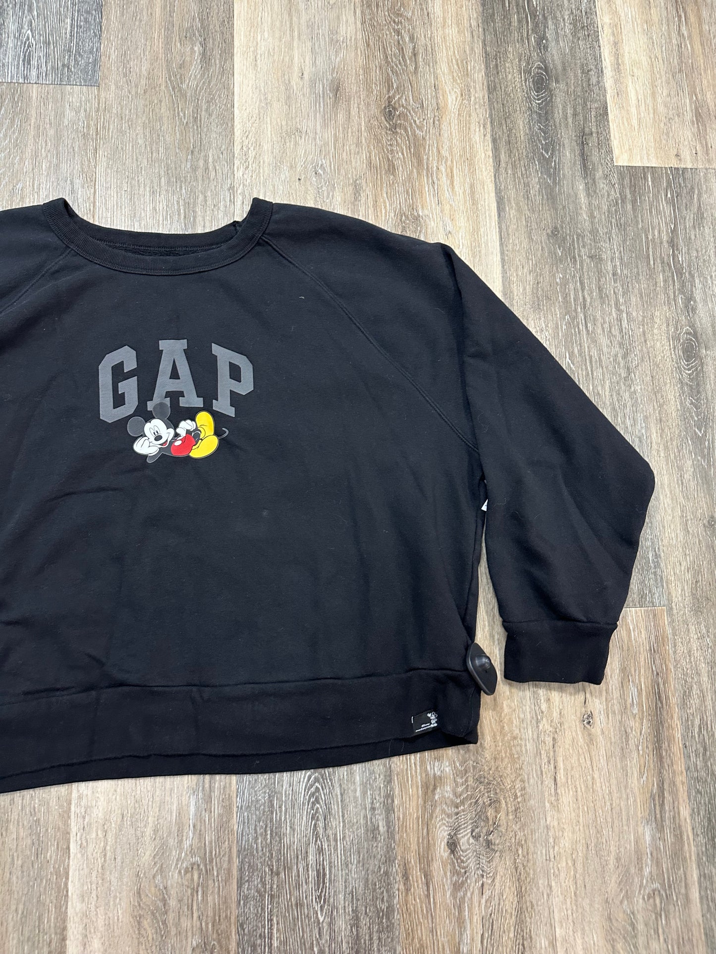 Sweatshirt Crewneck By Gap In Black, Size: Xxl