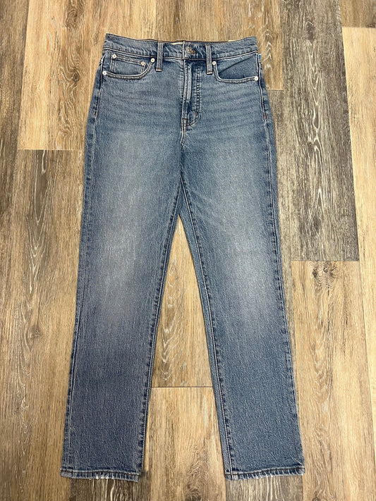 Blue Denim Jeans Straight Madewell, Size 1/25