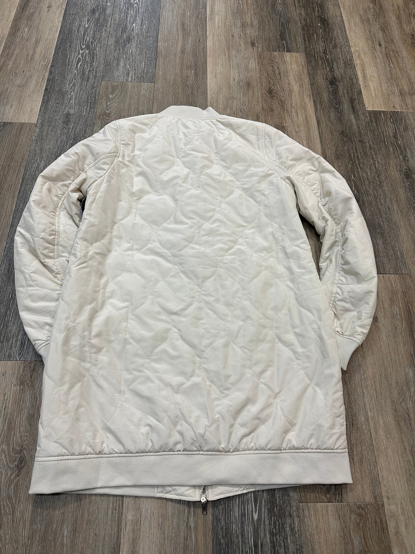 Jacket Puffer & Quilted By Mystree In Cream, Size: L