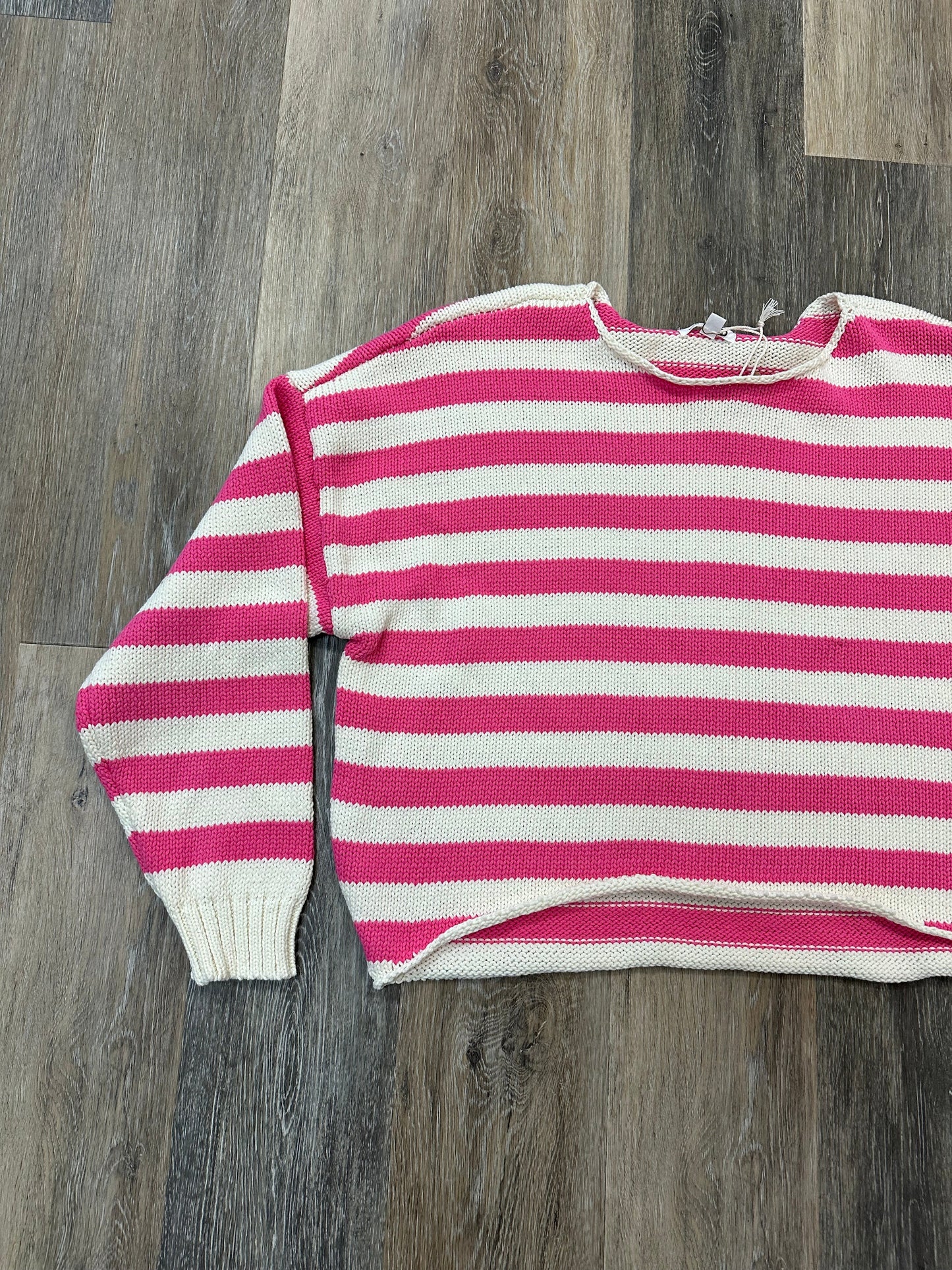 Sweater By Blu Pepper In Pink, Size: L