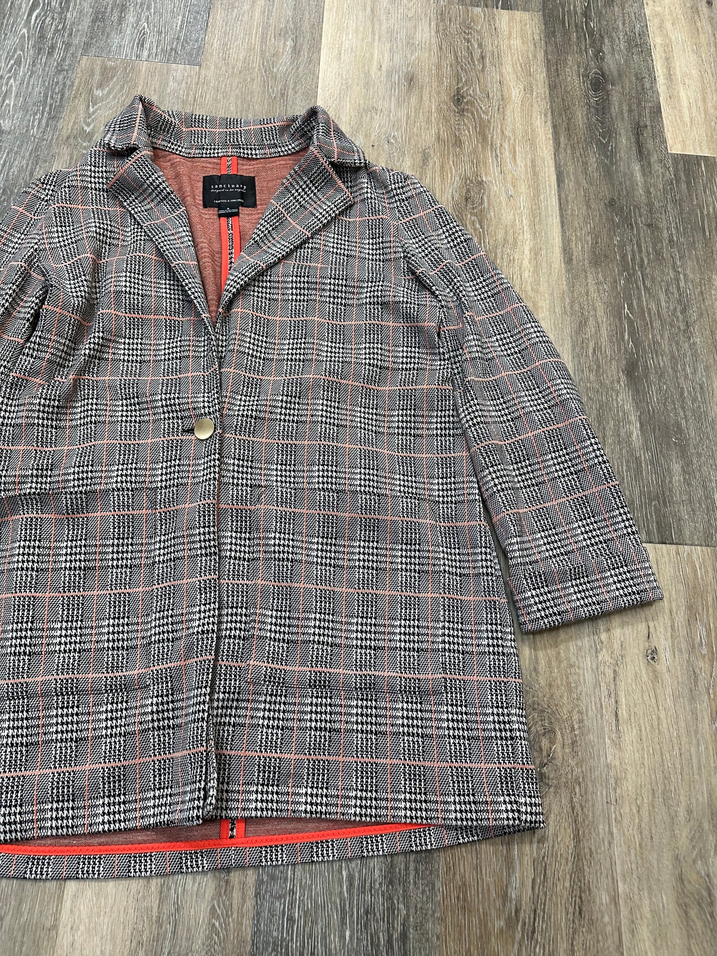 Blazer By Sanctuary In Plaid Pattern, Size: S