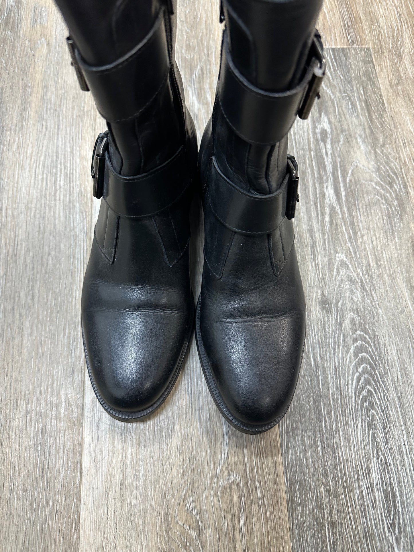 Boots Leather By Emanuele Crasto In Black, Size: 7.5