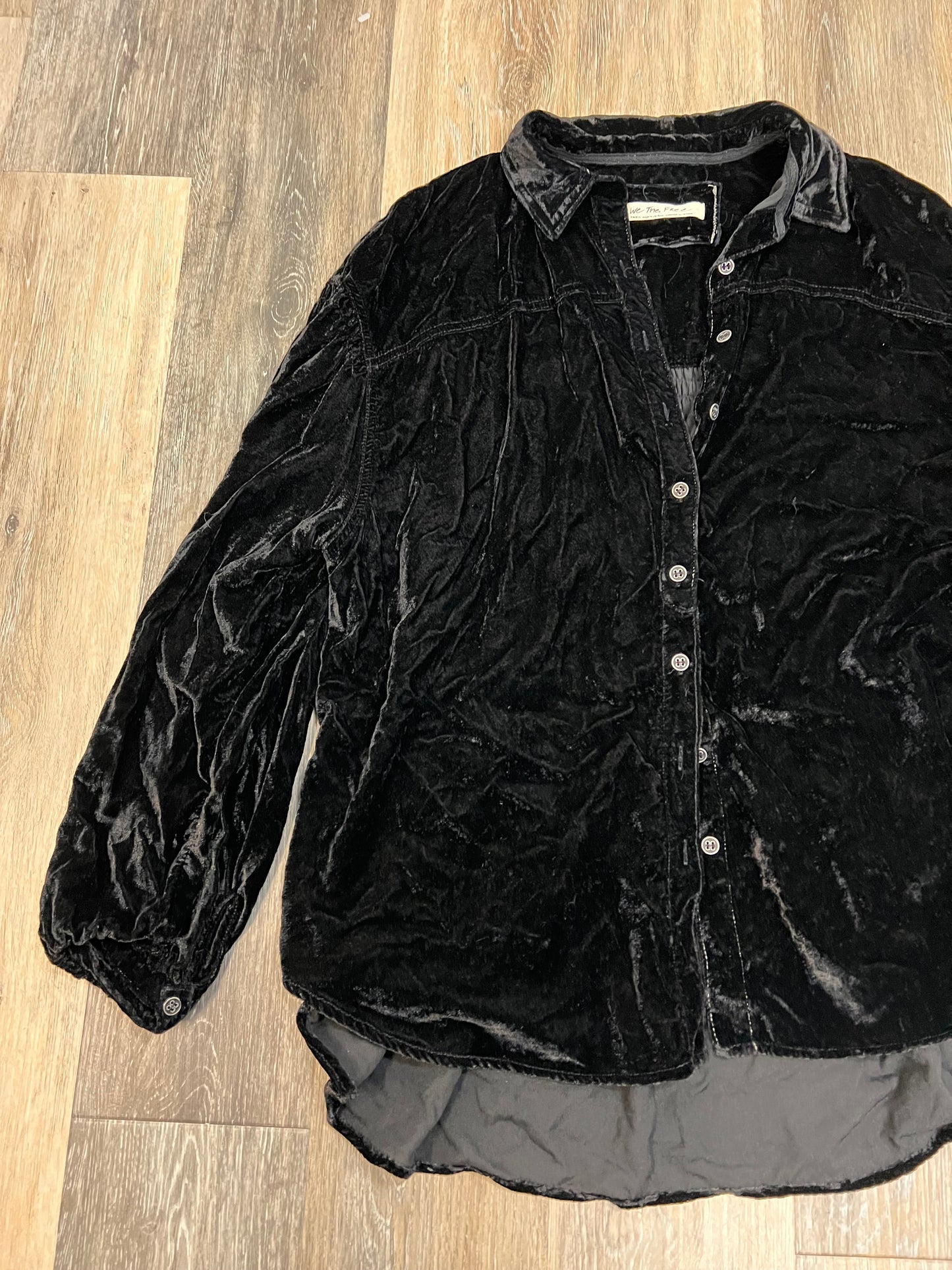 Blouse Long Sleeve By We The Free In Black, Size: S