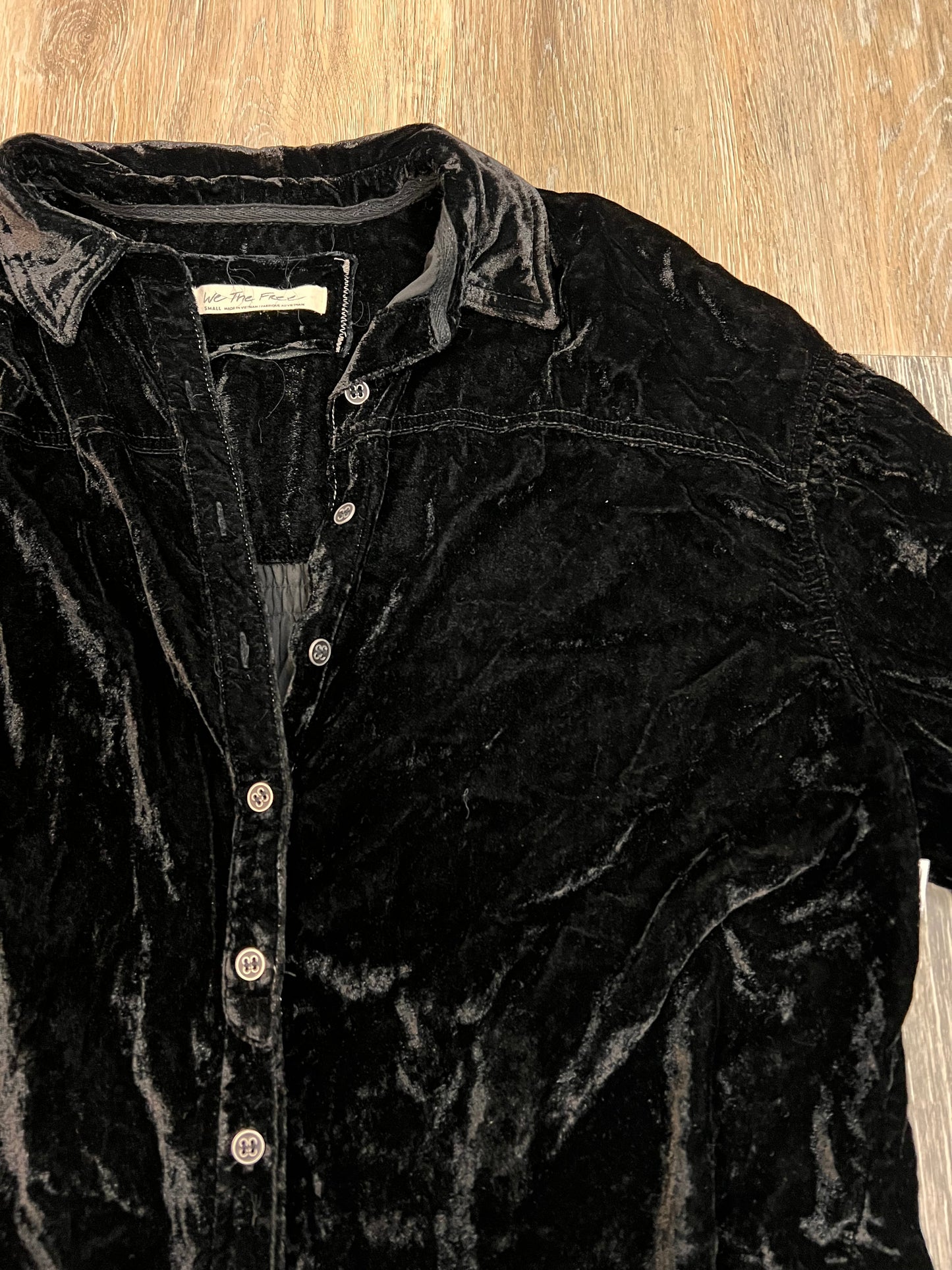 Blouse Long Sleeve By We The Free In Black, Size: S