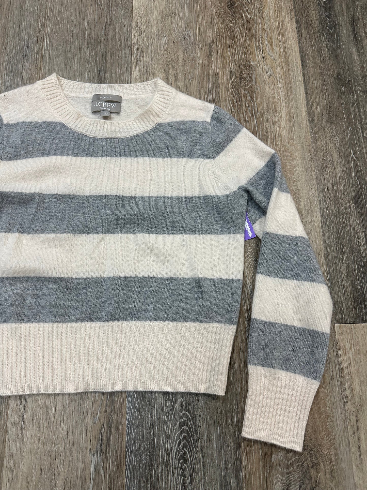 Sweater Cashmere By J. Crew In Striped Pattern, Size: Xs