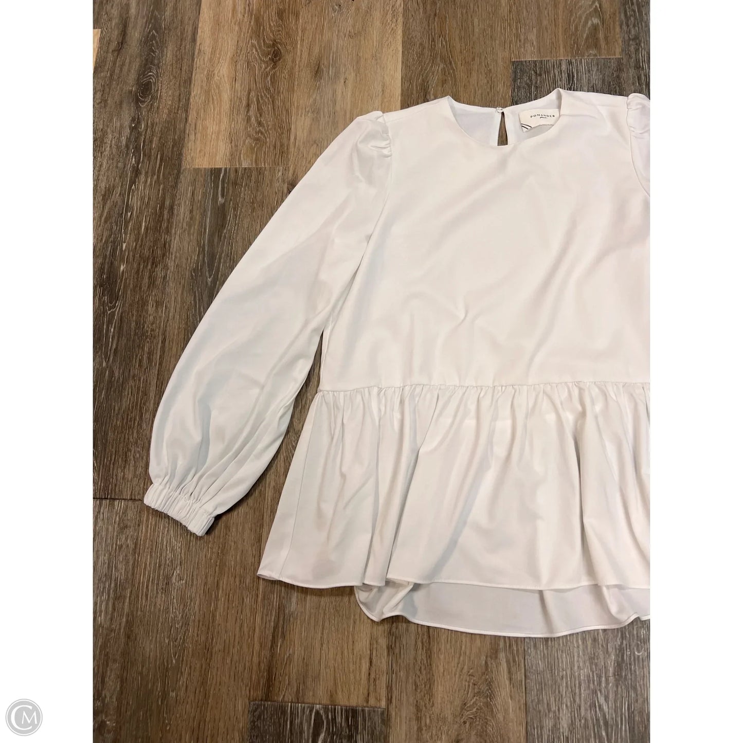 Blouse Long Sleeve By Pomander Place Tuckernuck In White, Size: Xs