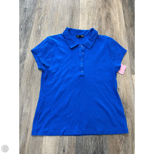 Top Short Sleeve By J. Crew In Blue, Size: Xl