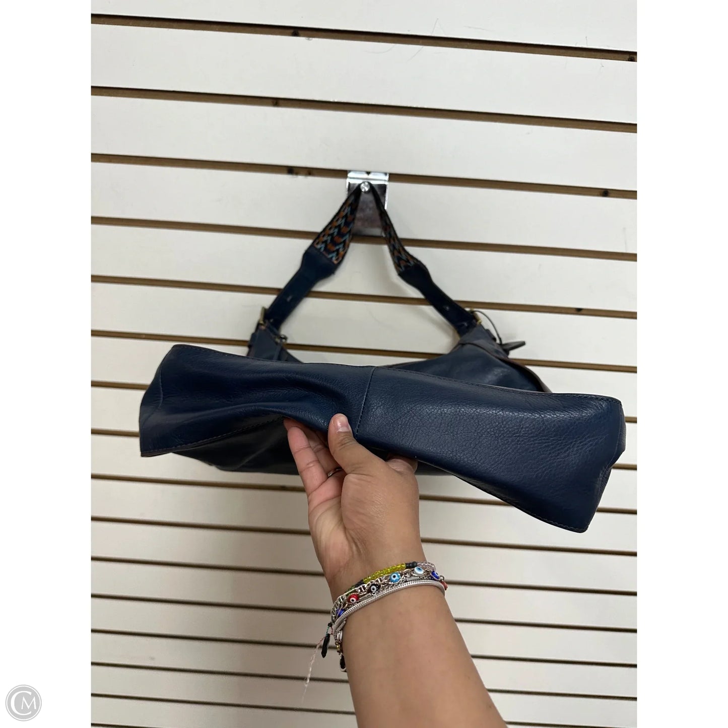 Handbag Leather By Hobo Intl, Size: Large