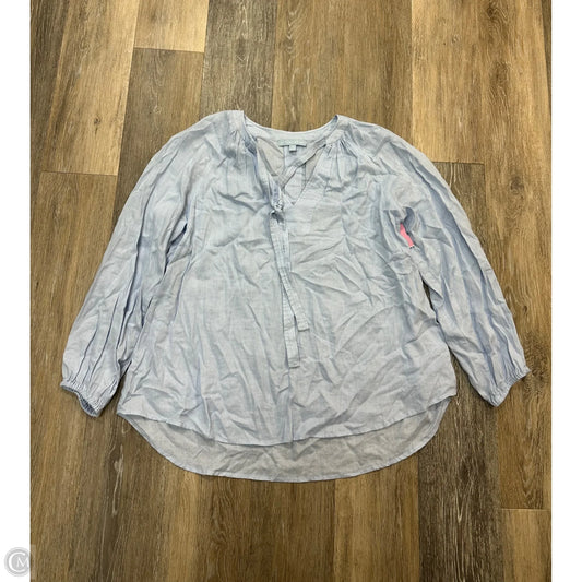 Blouse Long Sleeve By Antonio Melani In Blue, Size: S