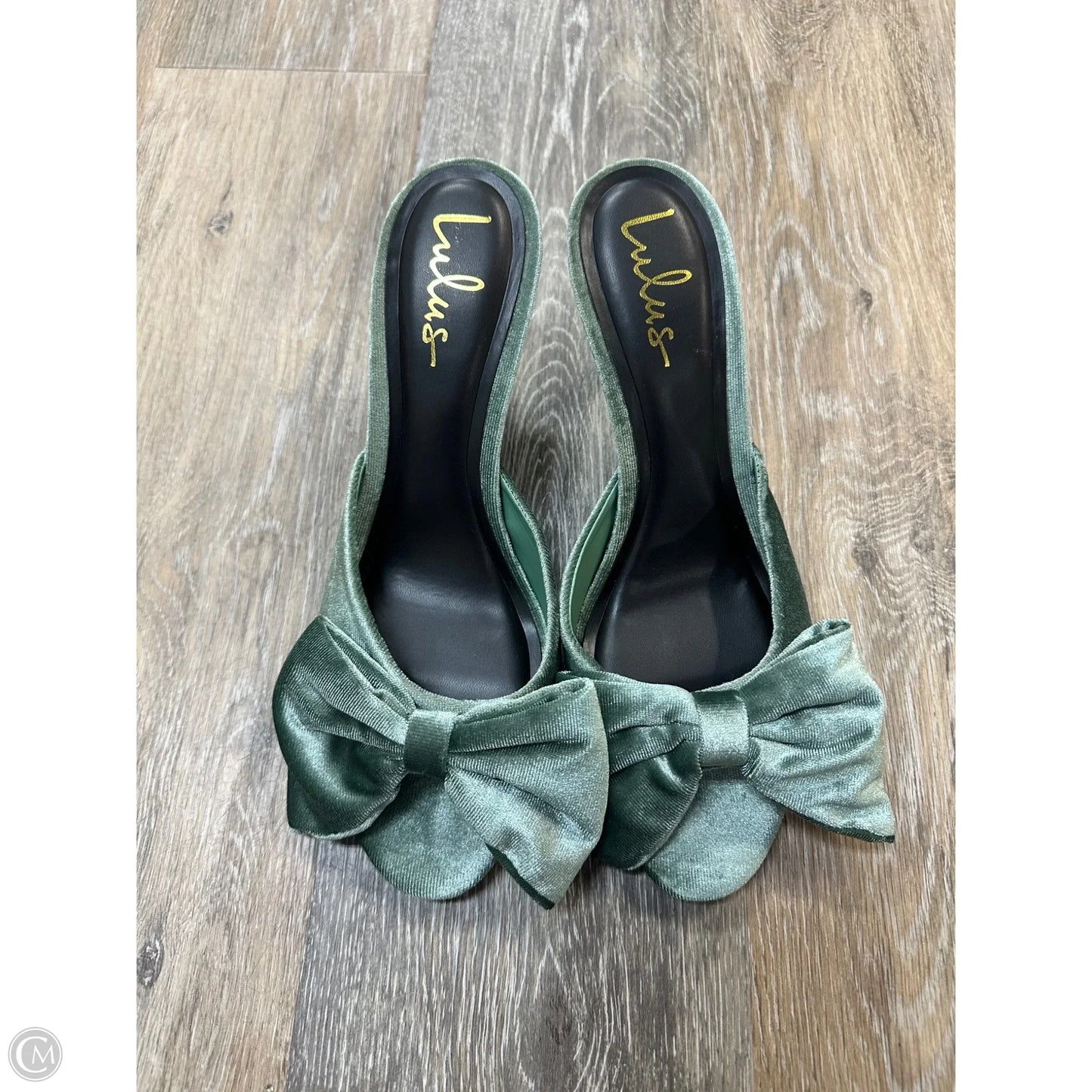 Sandals Heels Stiletto By Lulus In Green, Size: 10