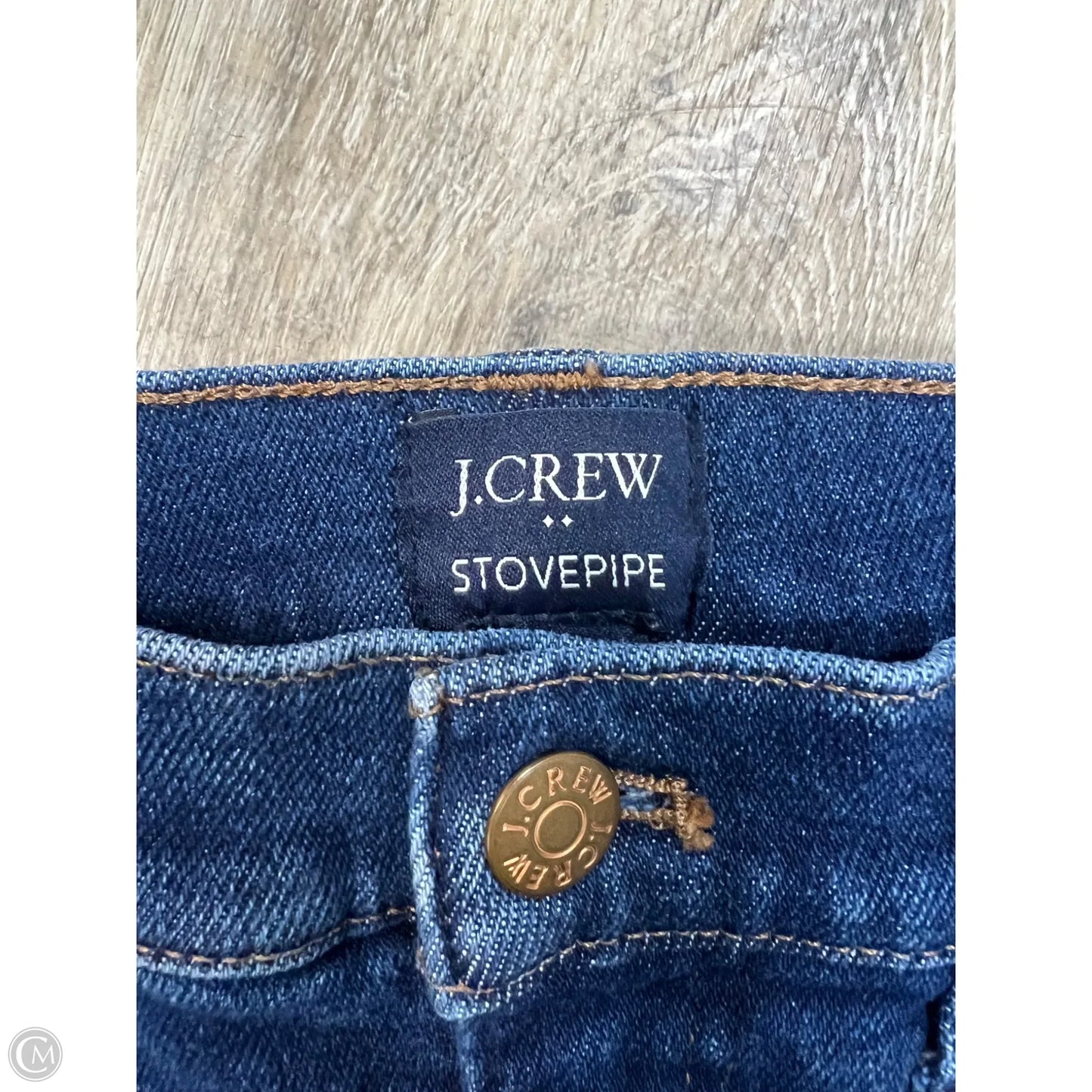 Jeans Straight By J. Crew In Blue Denim, Size: 4/27