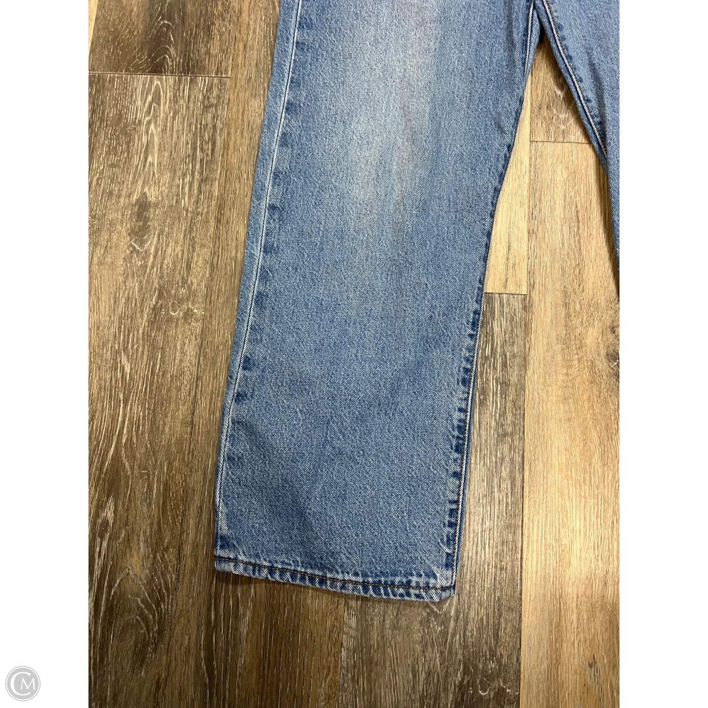 Jeans Straight By Levis In Blue Denim, Size: 12/31
