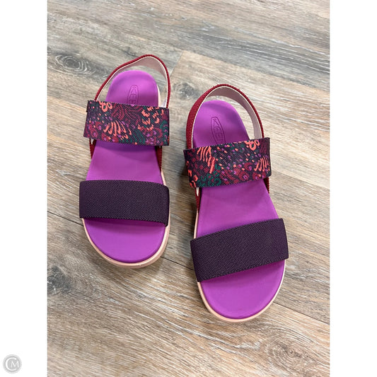 Sandals Flats By Keen In Purple, Size: 8