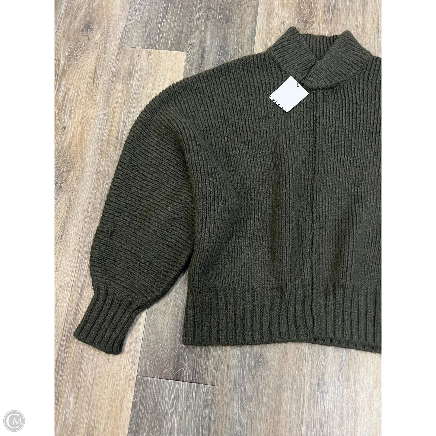 Sweater By Zara In Green, Size: Xl