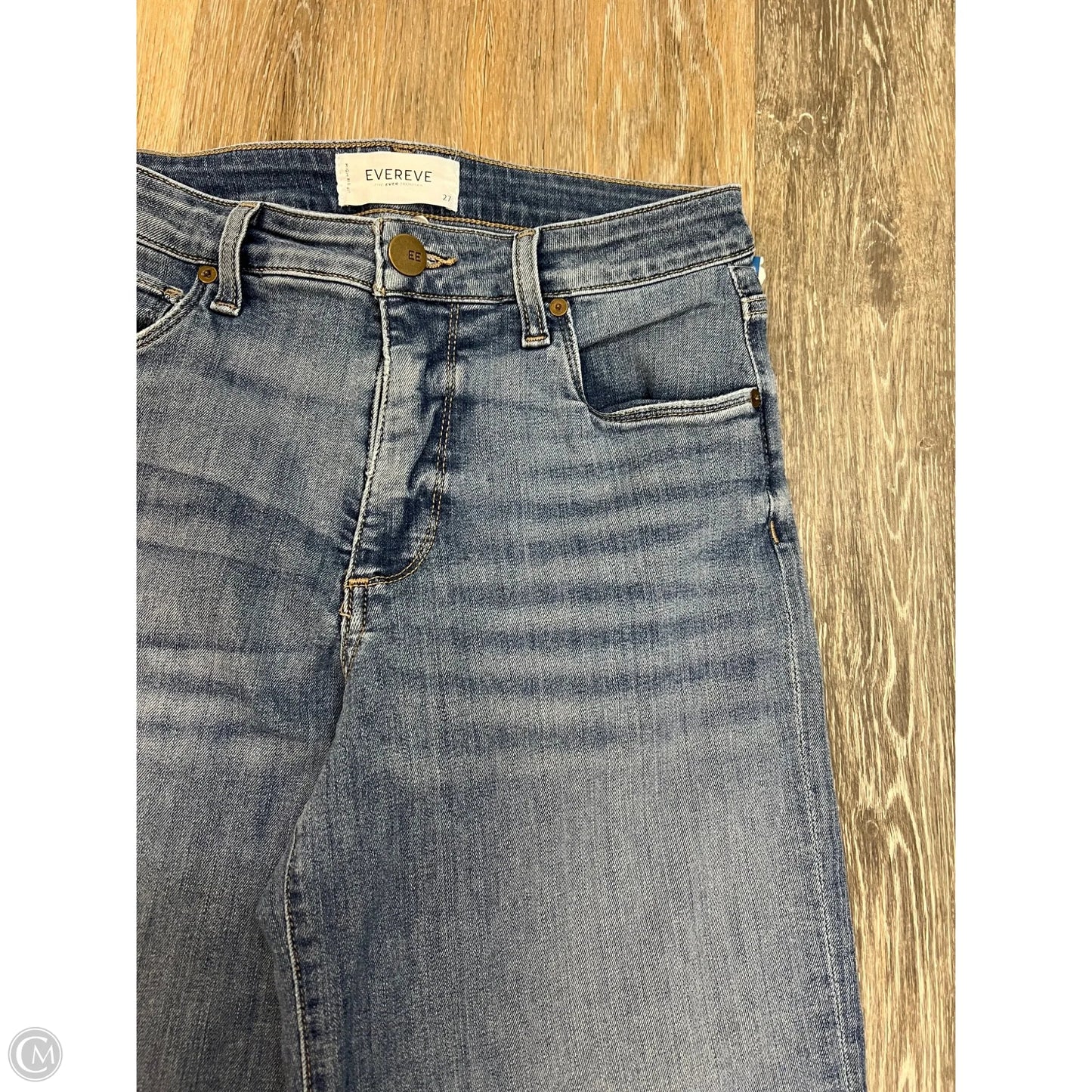 -Jeans Wide Leg By Evereve In Blue Denim, Size: 4/27