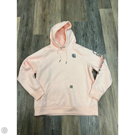 Sweatshirt Hoodie By Carhartt In Pink, Size: L
