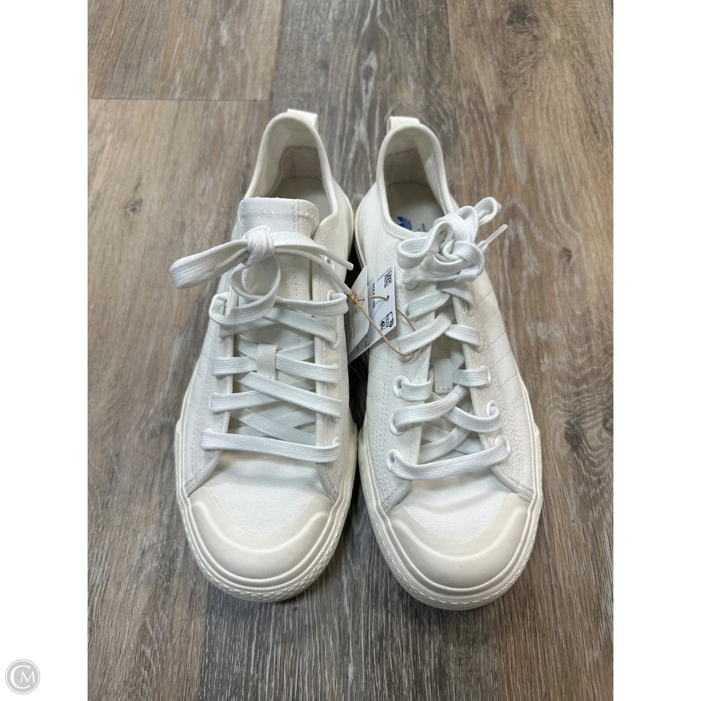 Shoes Athletic By Adidas In White, Size: 8