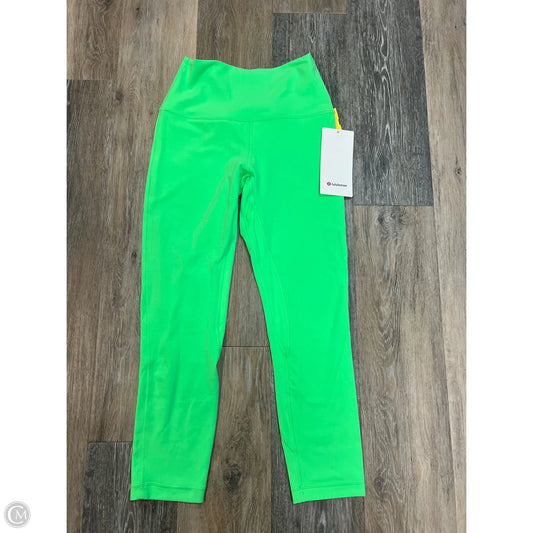 Athletic Leggings By Lululemon In Green, Size: 6