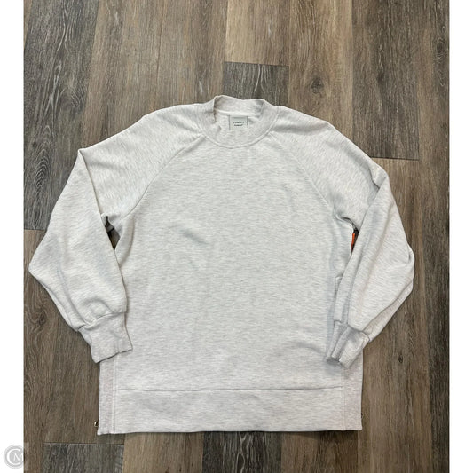Athletic Sweatshirt Crewneck By Varley In Grey, Size: S