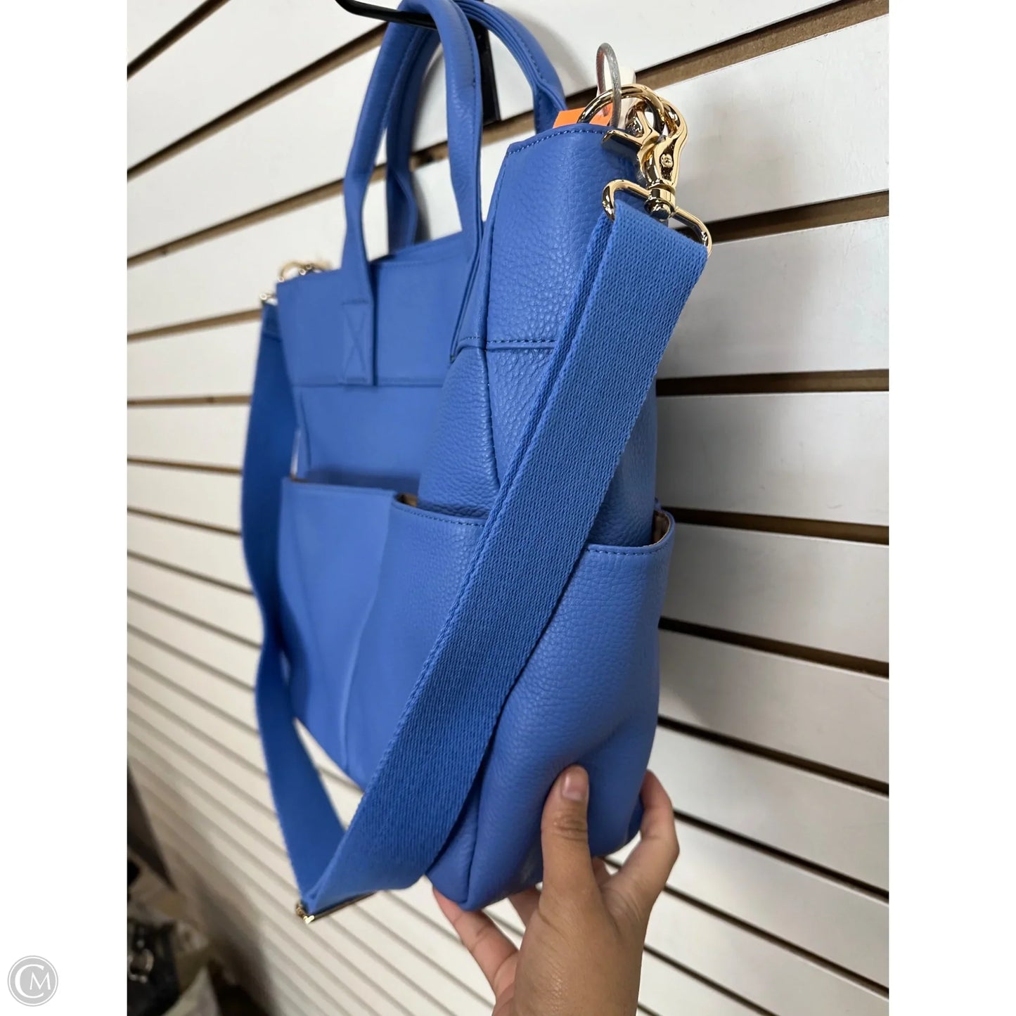 Handbag Leather By Levenger, Size: Medium