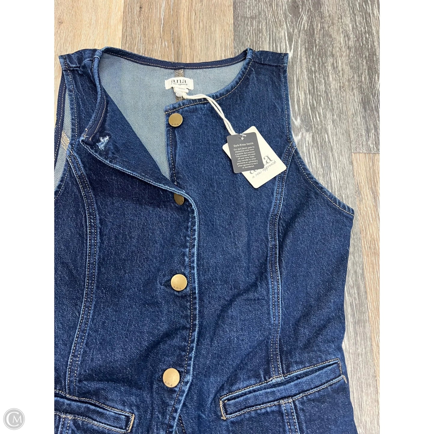 Vest Other By Ana In Blue Denim, Size: Xs