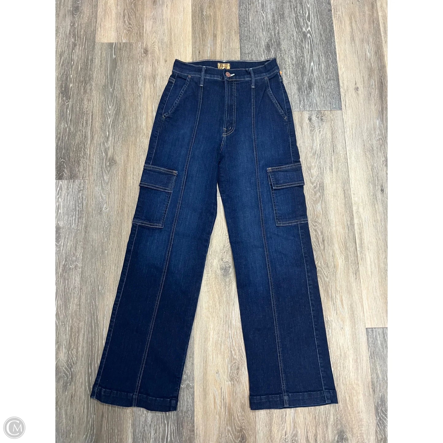 Jeans Straight By Mother In Blue Denim, Size: 1/25