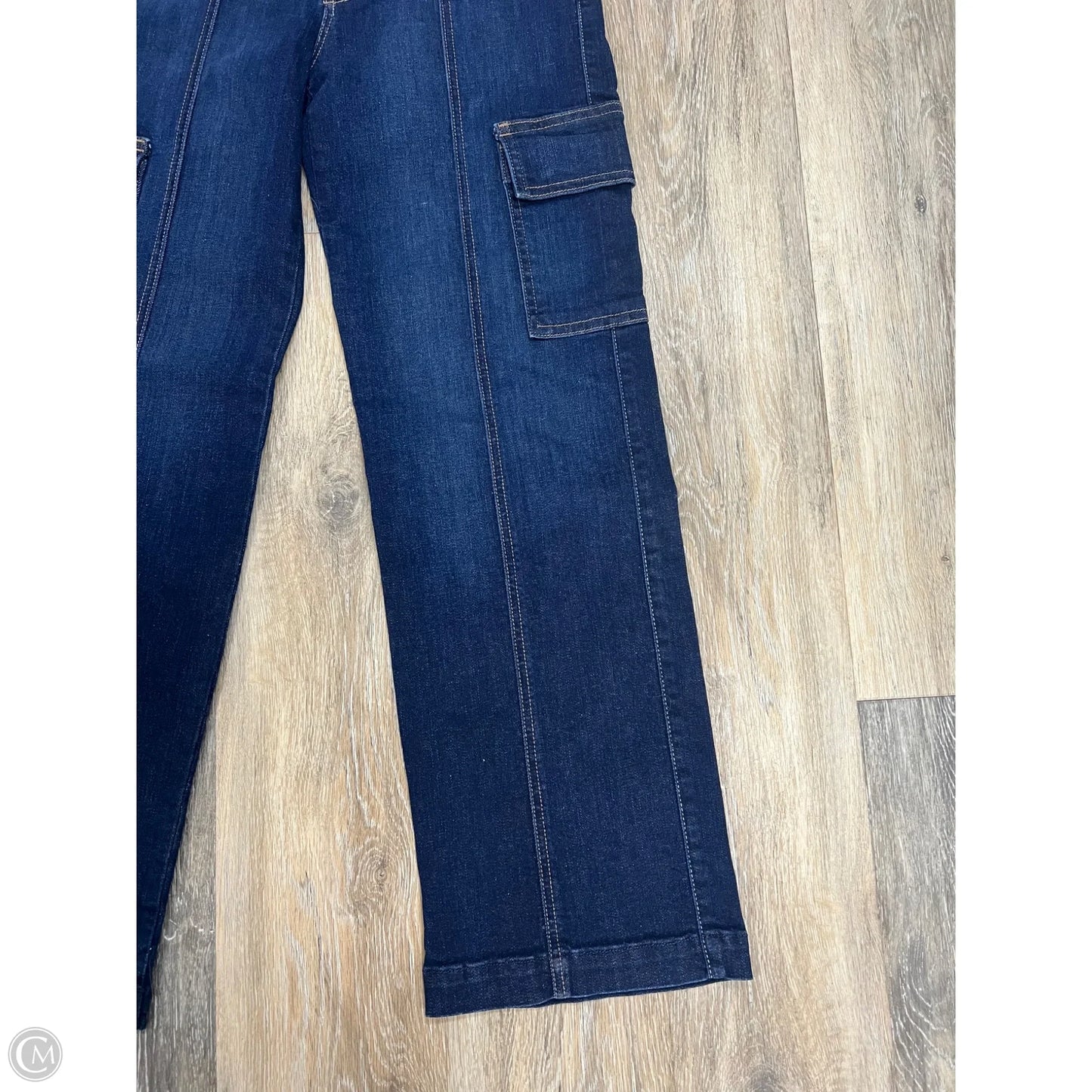 Jeans Straight By Mother In Blue Denim, Size: 1/25