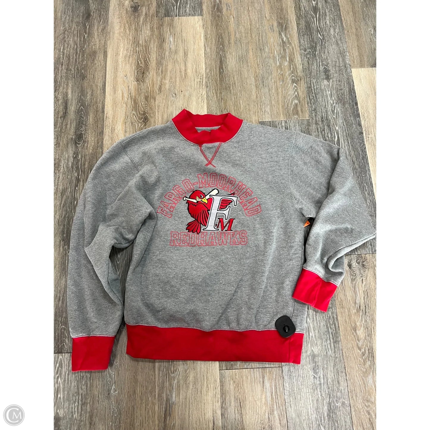 Athletic Sweatshirt Collar By Blue 84 In Grey, Size: S