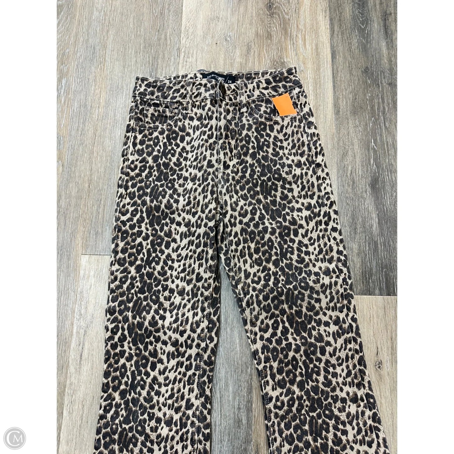 Jeans Flared By Just Black In Animal Print, Size: 0