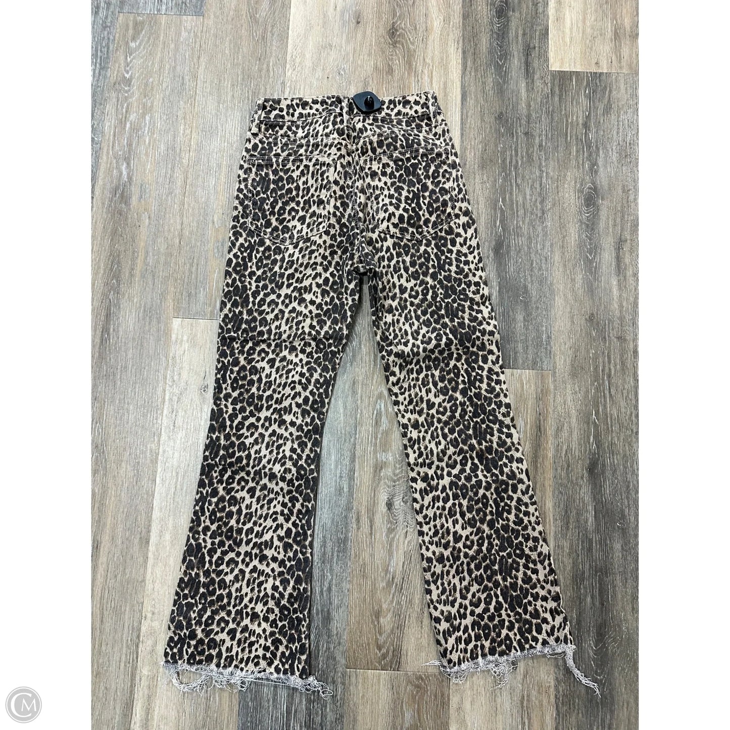 Jeans Flared By Just Black In Animal Print, Size: 0