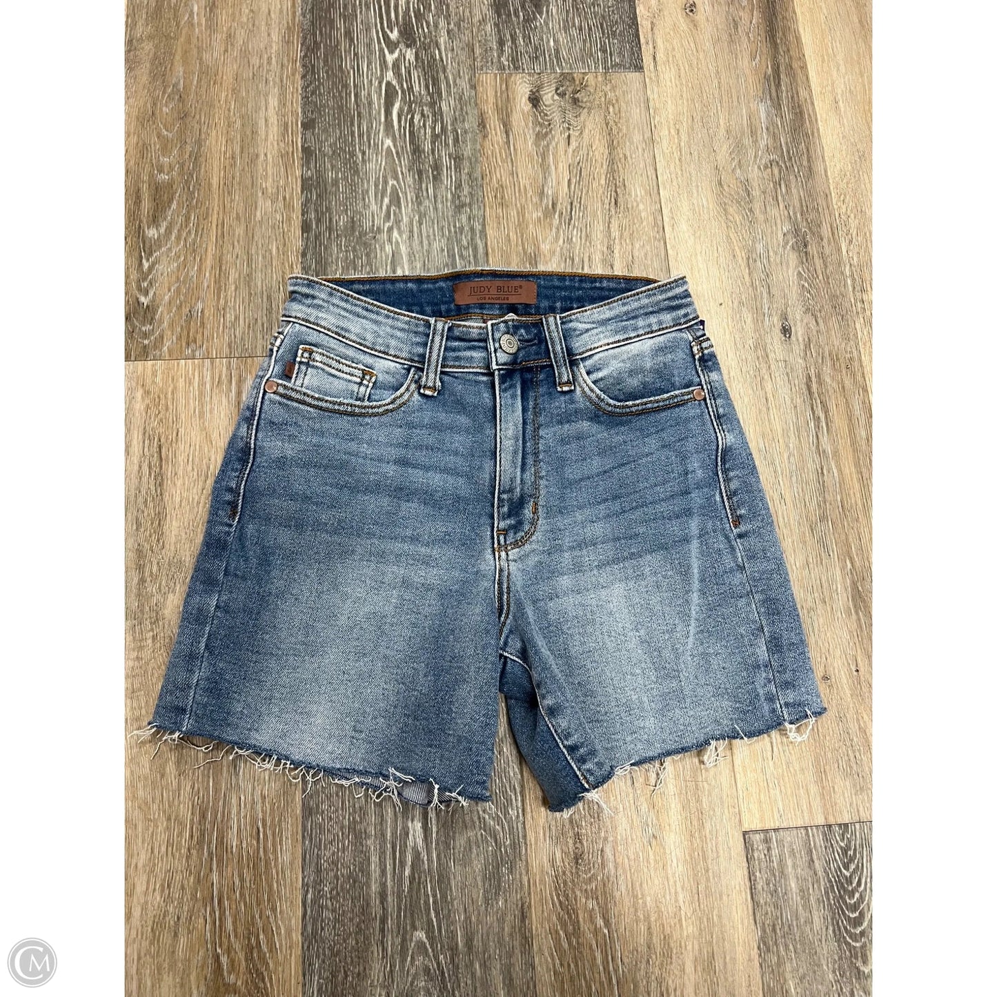 -Shorts By Judy Blue In Blue Denim, Size: S