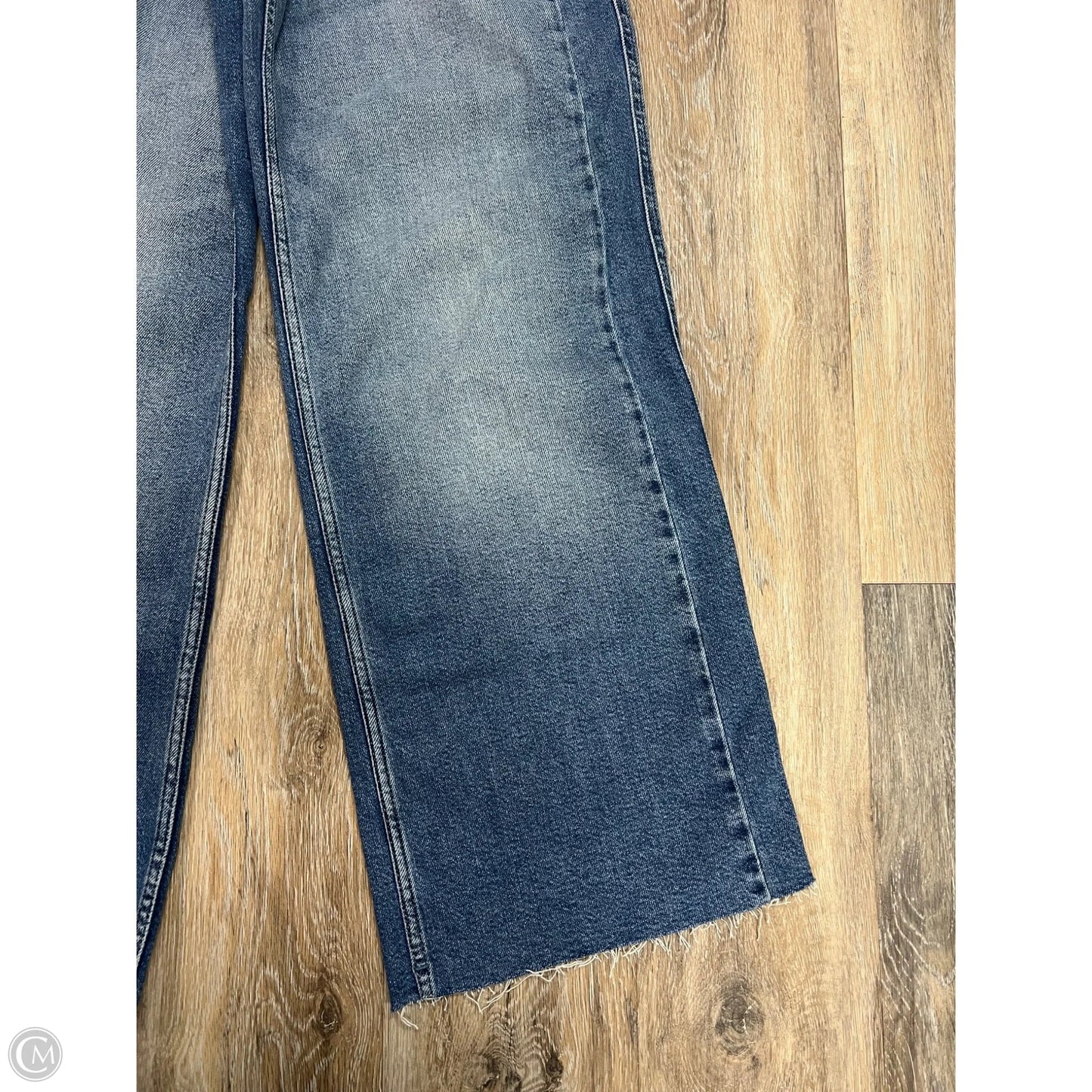 Jeans Straight By Good American In Blue Denim, Size: 2/26