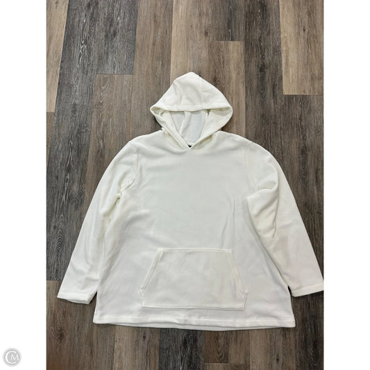 Sweater By Lands End In White, Size: 2x
