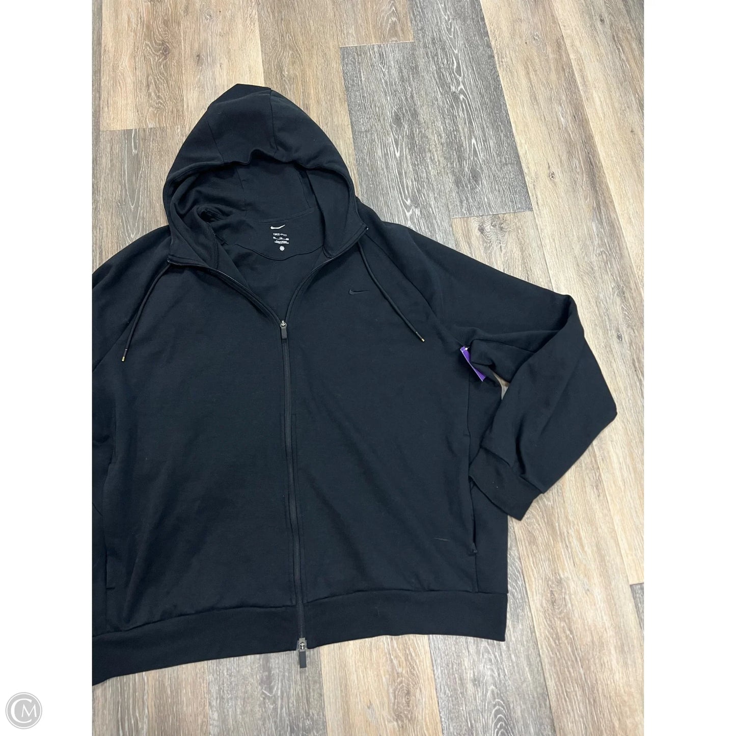 Athletic Sweatshirt Hoodie By Nike Apparel In Black, Size: Xxl