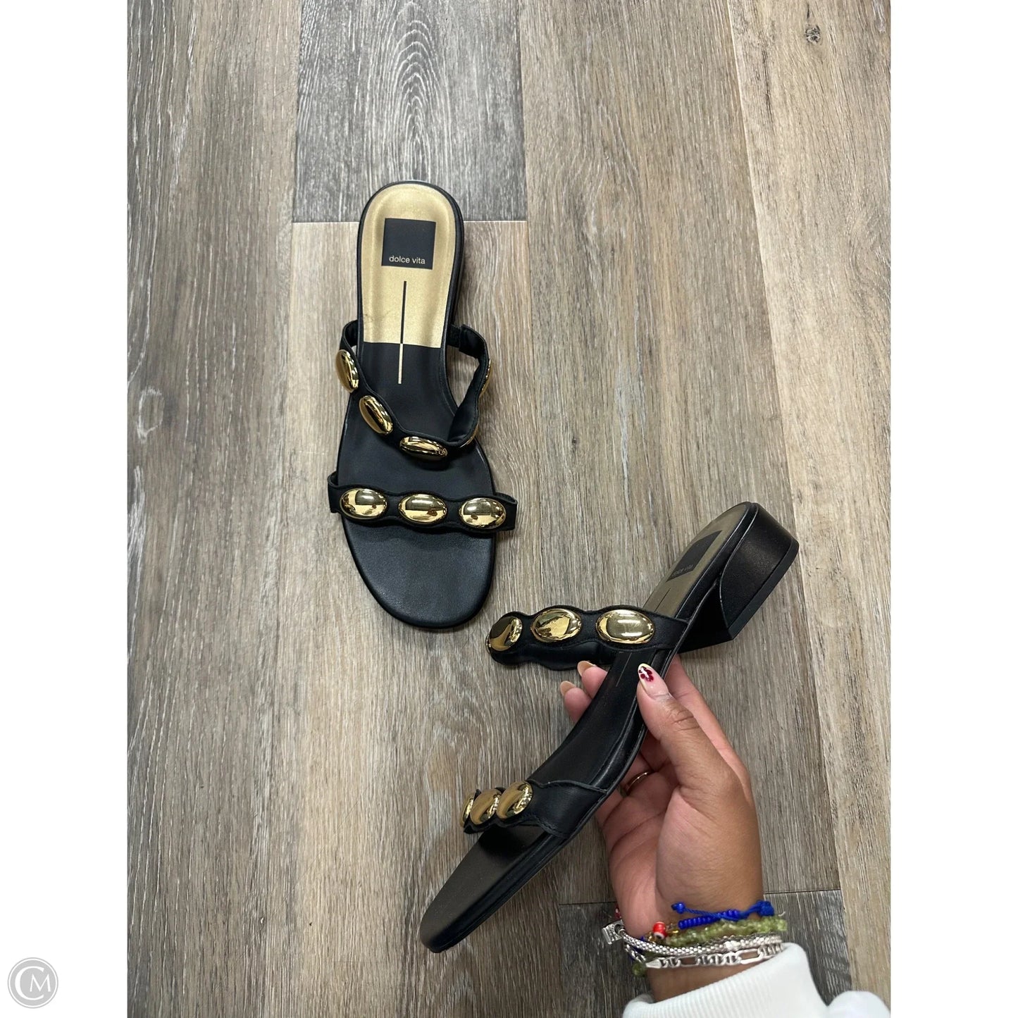 Sandals Flats By Dolce Vita In Black, Size: 9.5