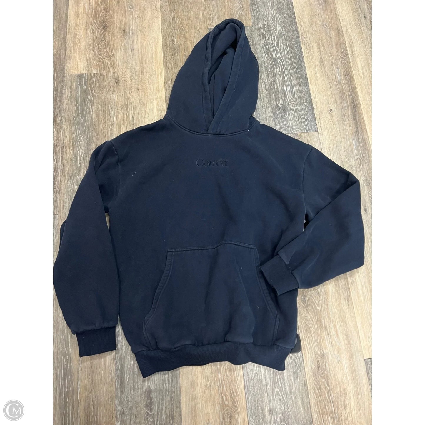 Sweatshirt Hoodie By Comfrt In Blue, Size: M