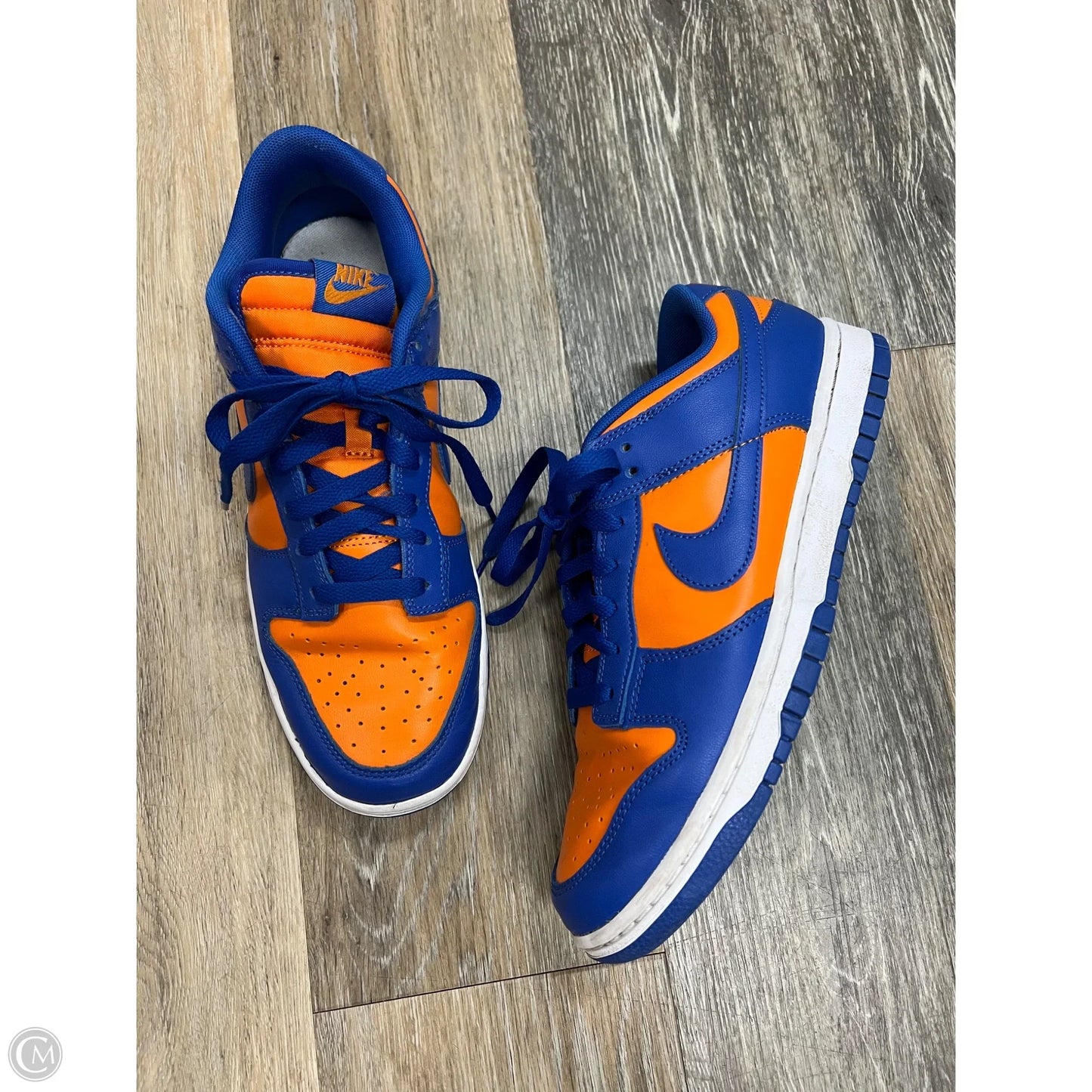 Shoes Sneakers By Nike In Blue & Orange, Size: 8.5
