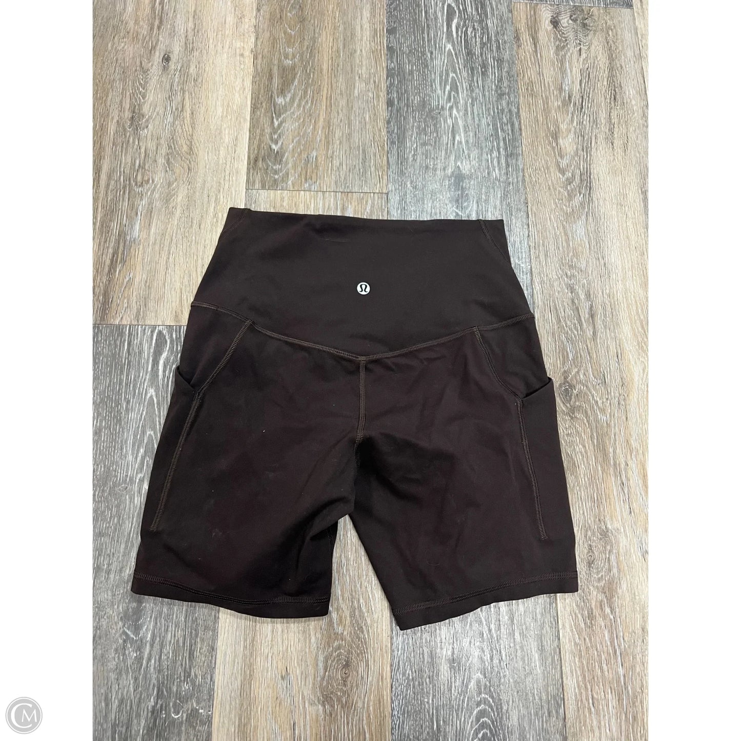 Athletic Shorts By Lululemon In Brown, Size: 6