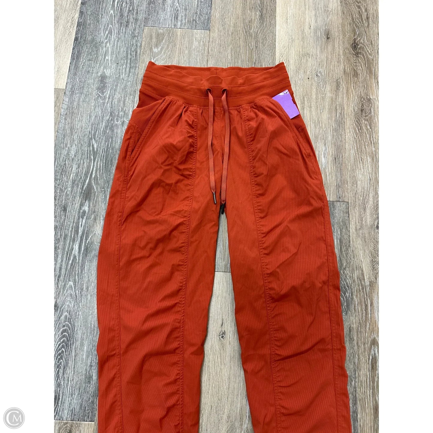 Athletic Pants By Lululemon In Orange, Size: 2