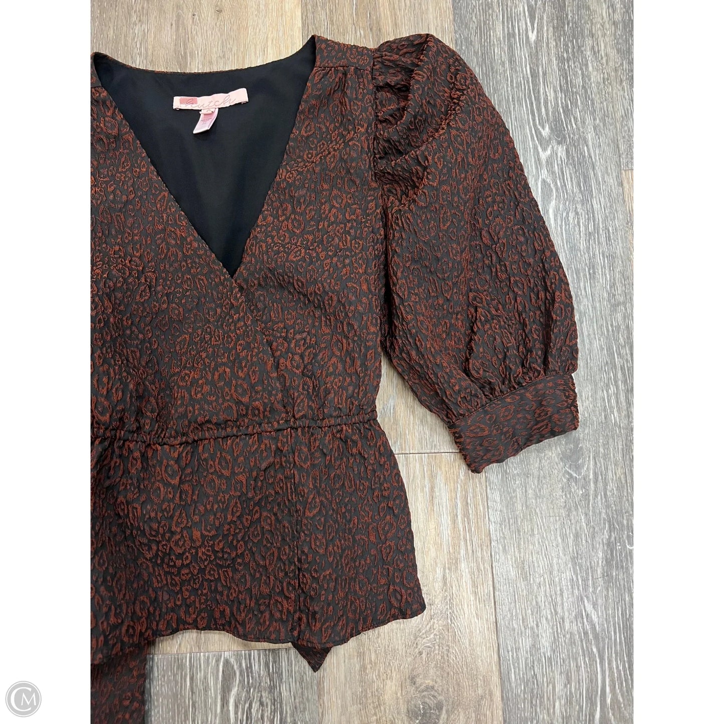 Blouse 3/4 Sleeve By Hutch In Orange, Size: S