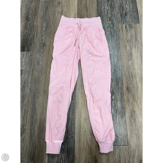 Athletic Pants By Lululemon In Pink, Size: 0
