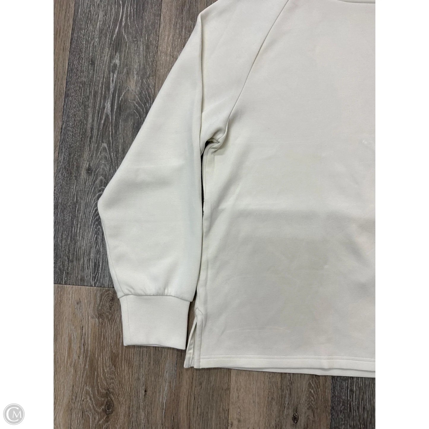 Athletic Sweatshirt Collar By Varley In Cream, Size: M