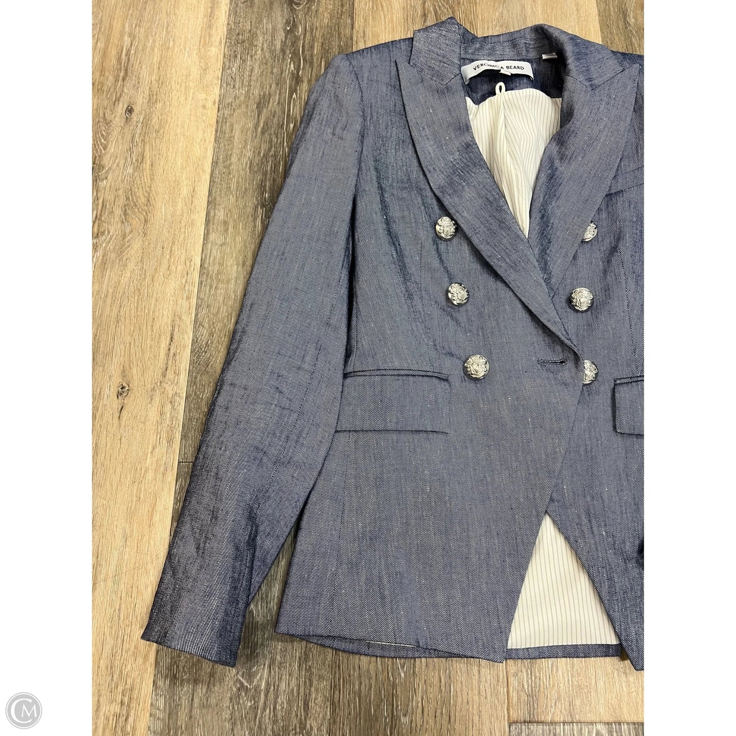 Blazer Designer By Veronica Beard In Blue, Size: 0