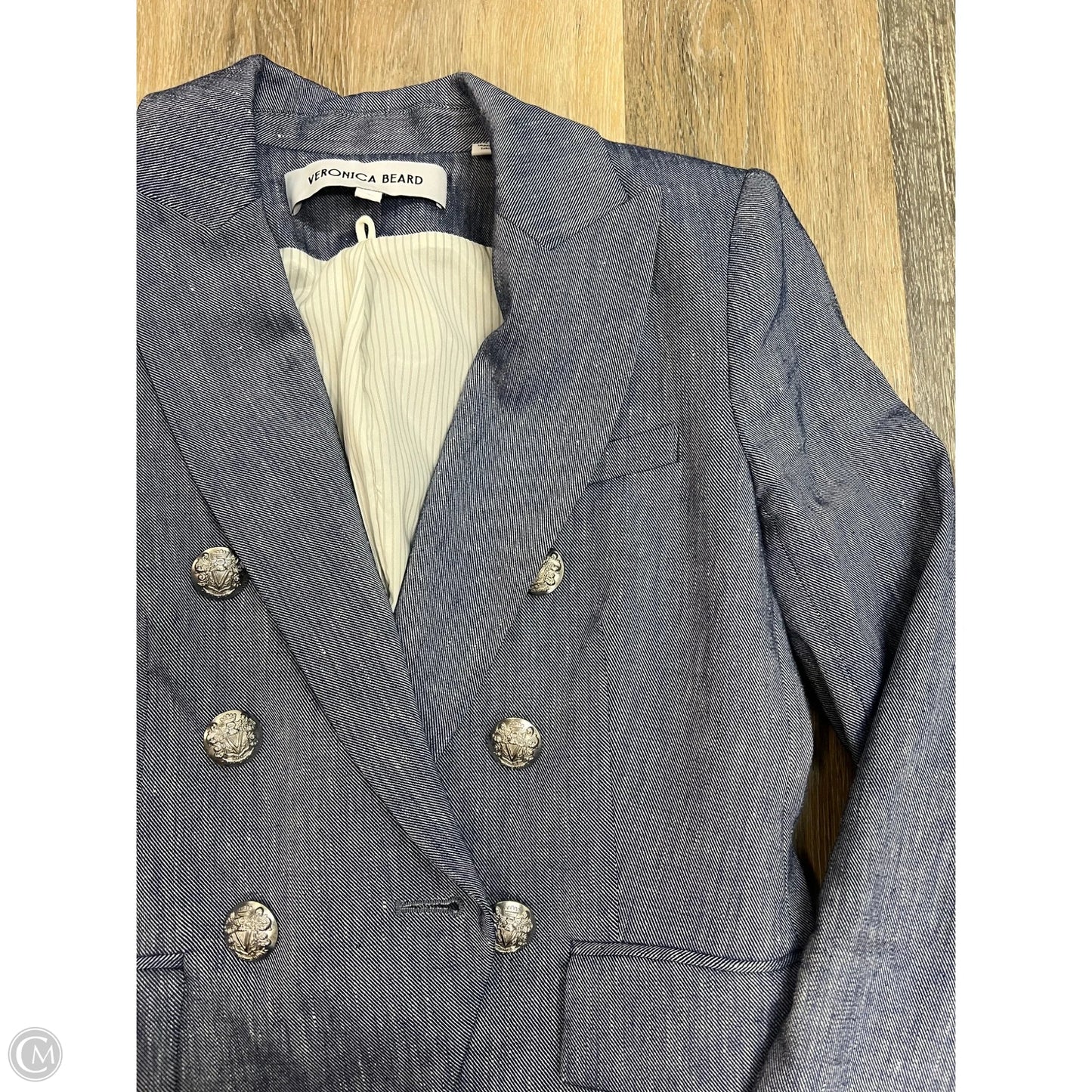 Blazer Designer By Veronica Beard In Blue, Size: 0